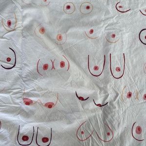 Linen Breast Shower Curtain